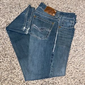 Men’s western jeans.